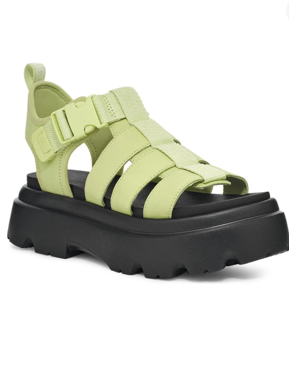 UGG Lime Green Platform Fisherman Sandals - Picture 5 of 8